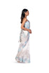 Flower Tissue Saree with Handpainted Corset